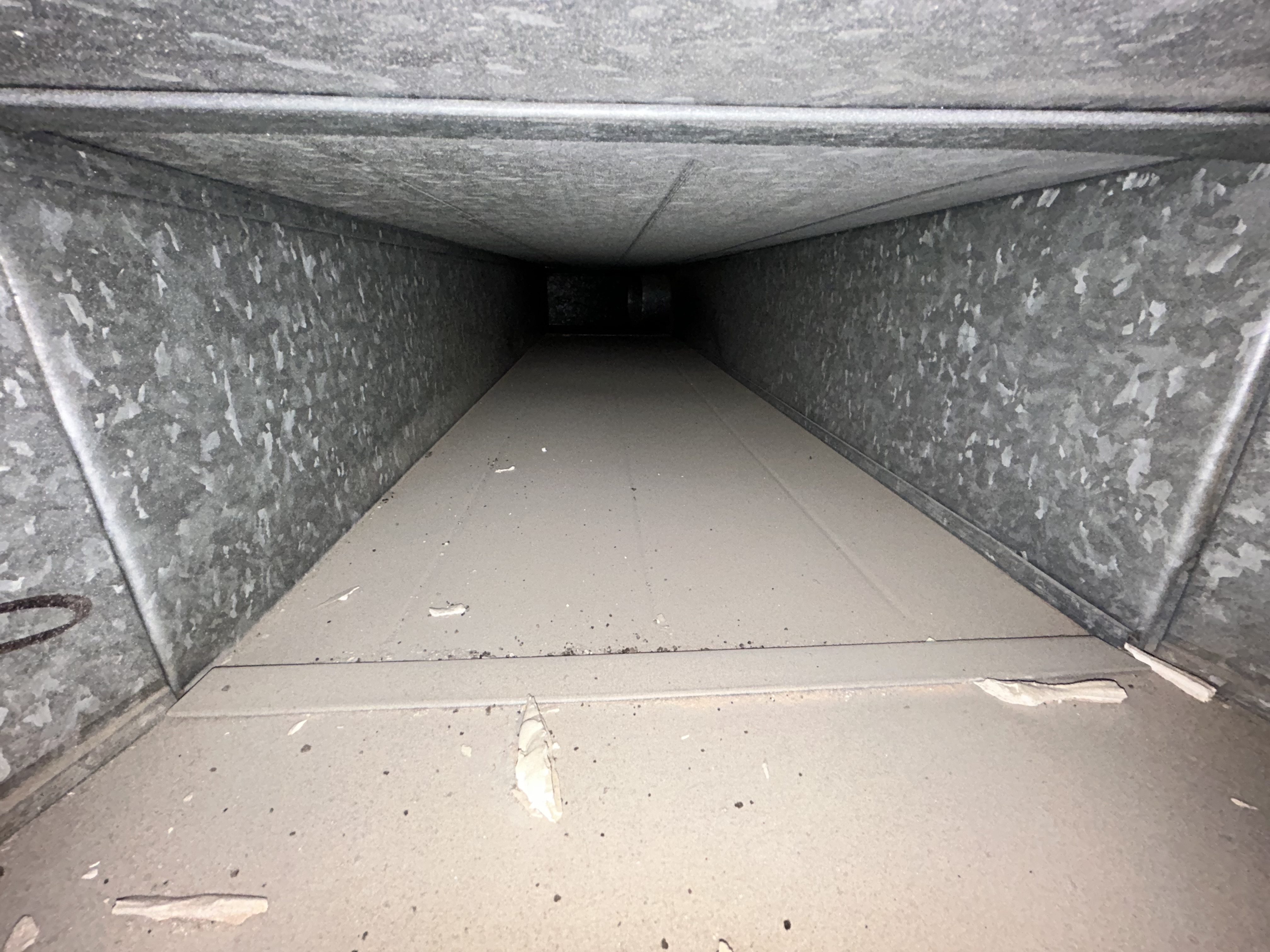 Air duct before cleaning